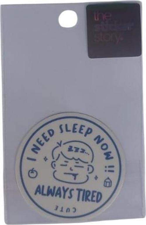 Yapışkanlı Sudan Etkilenmeyen Sticker The Sticker Story Sleep Now Tss0131 (1 Adet)