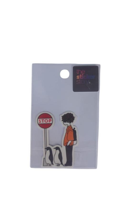 Yapışkanlı Sudan Etkilenmeyen Sticker The Sticker Story Stop Tss0088 (1 Adet)