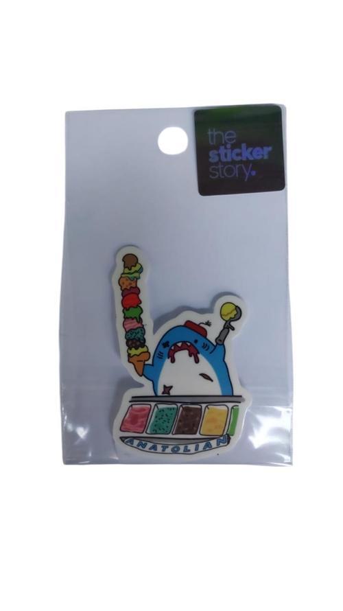 Yapışkanlı Sudan Etkilenmeyen Sticker The Sticker Story Dondurma Tss0096 (1 Adet)