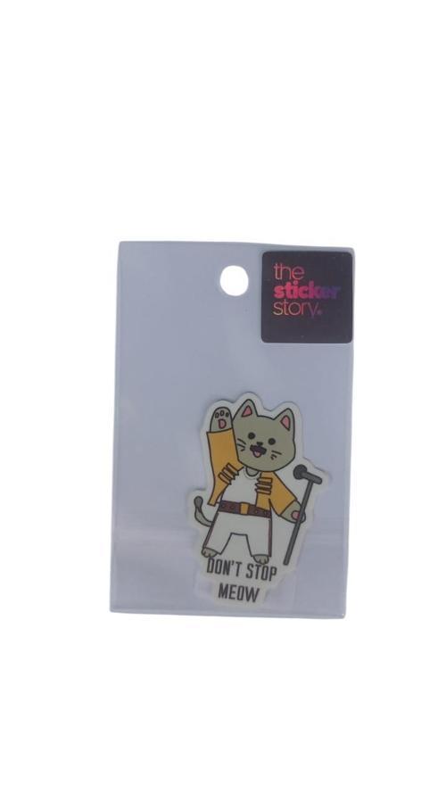 Yapışkanlı Sudan Etkilenmeyen Sticker The Sticker Story Dont Stop Meow Tss0214 (1 Adet)
