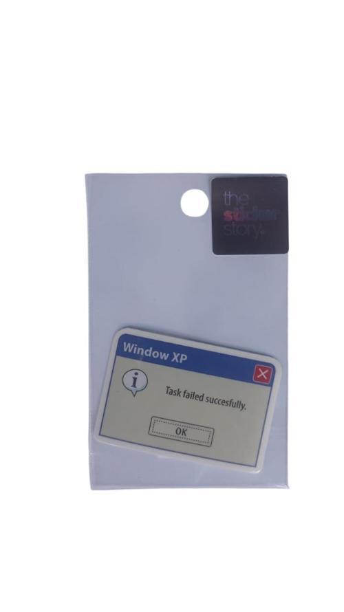 Yapışkanlı Sudan Etkilenmeyen Sticker The Sticker Story Error Tss0188 (1 Adet)