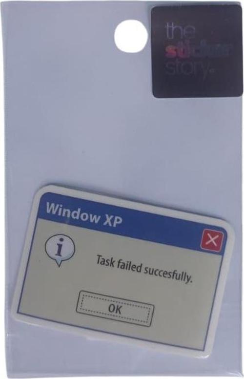 Yapışkanlı Sudan Etkilenmeyen Sticker The Sticker Story Error Tss0188 (1 Adet)