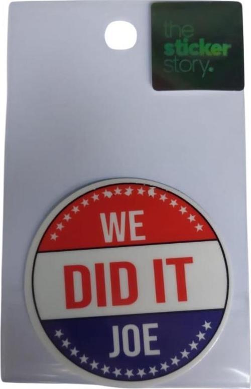 Yapışkanlı Sudan Etkilenmeyen Sticker The Sticker Story We Did It Joe Tss0059 (1 Adet)