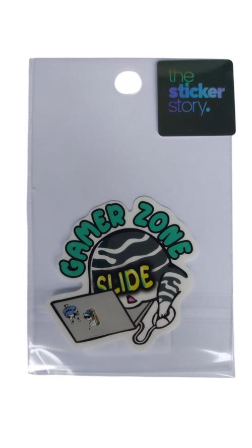 Yapışkanlı Sudan Etkilenmeyen Sticker The Sticker Story Gamer Zone Slide Tss0110 (1 Adet)