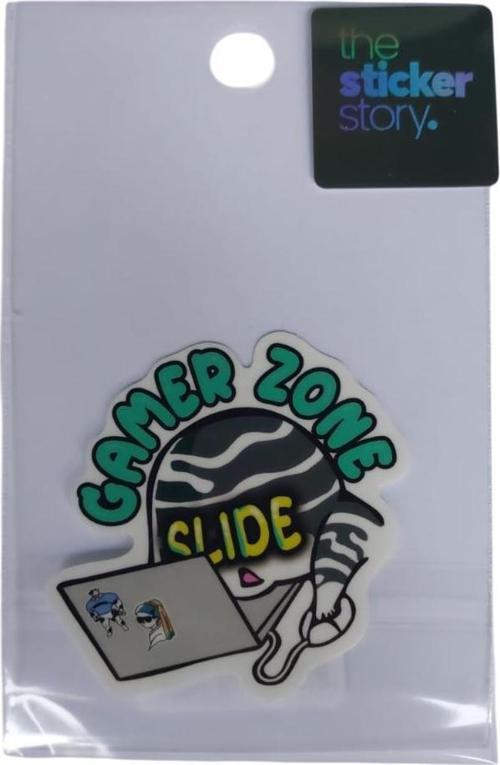 Yapışkanlı Sudan Etkilenmeyen Sticker The Sticker Story Gamer Zone Slide Tss0110 (1 Adet)