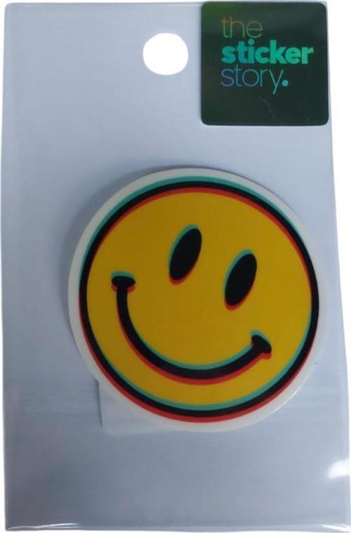 Yapışkanlı Sudan Etkilenmeyen Sticker The Sticker Story Gülen Yüz Tss0238 (1 Adet)
