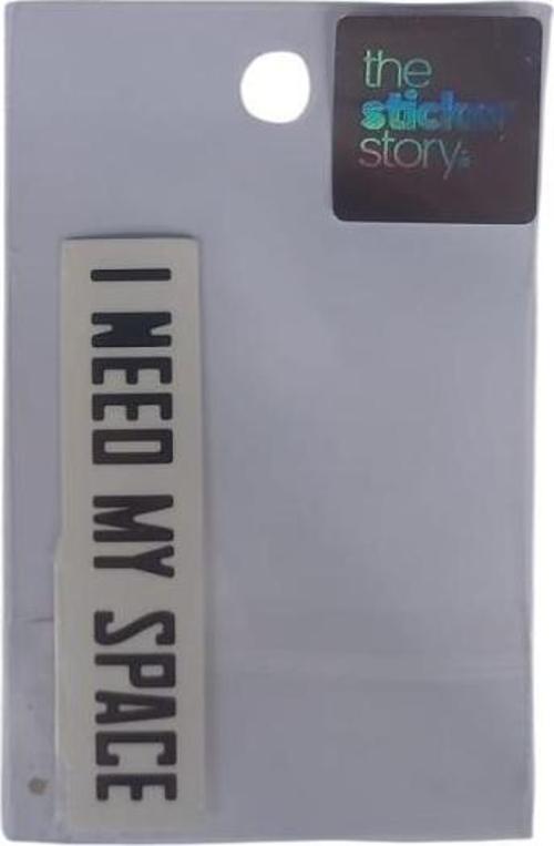 Yapışkanlı Sudan Etkilenmeyen Sticker The Sticker Story I Need My Space Tss0031 (1 Adet)