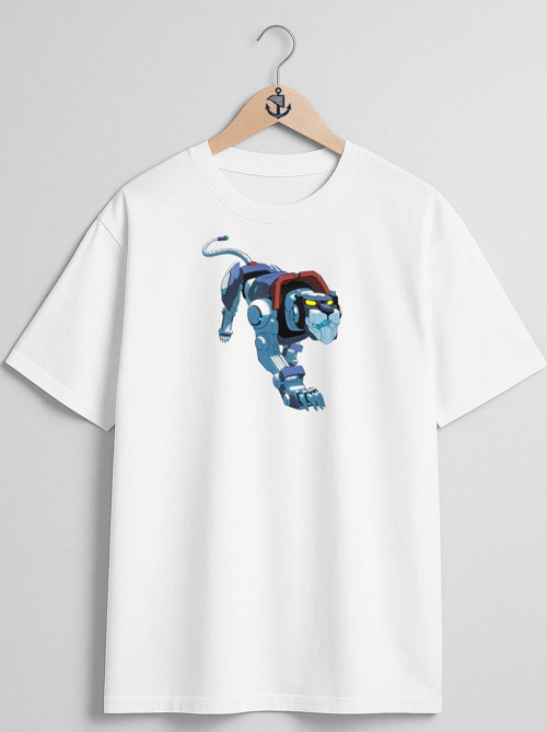 Oversize Voltron Defender Of The Universe Göğüs Tasarımlı Unisex T-Shirt