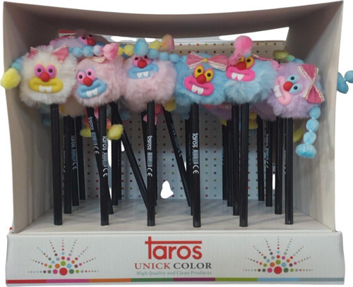 Kurşun Kalem Örgü Saçlı Kız 8529 (24 Lü Paket)