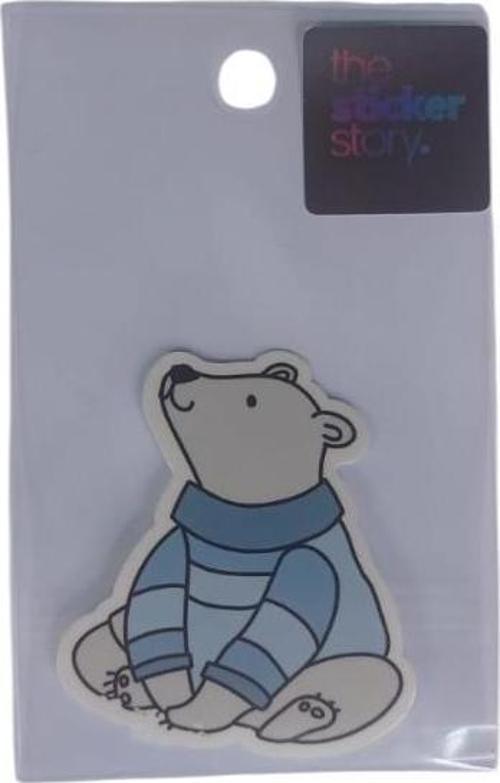 Yapışkanlı Sudan Etkilenmeyen Sticker The Sticker Story Kazaklı Ayıcık Tss0177 (1 Adet)