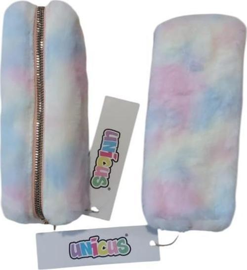 Kalem Çantası Gökkuşağı Yumoş Peluş Uncs-1027 (Karışık Renk 1 Adet)
