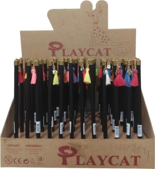 Tükenmez Kalem Siyah Püsküllü 5466 (72 Li Paket)