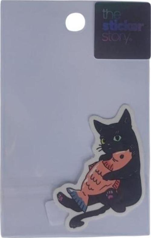 Yapışkanlı Sudan Etkilenmeyen Sticker The Sticker Story Kedi Tss0097 (1 Adet)