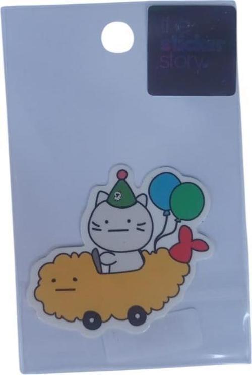 Yapışkanlı Sudan Etkilenmeyen Sticker The Sticker Story Kedi Tss0116 (1 Adet)