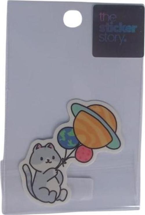 Yapışkanlı Sudan Etkilenmeyen Sticker The Sticker Story Kedi Tss0229 (1 Adet)