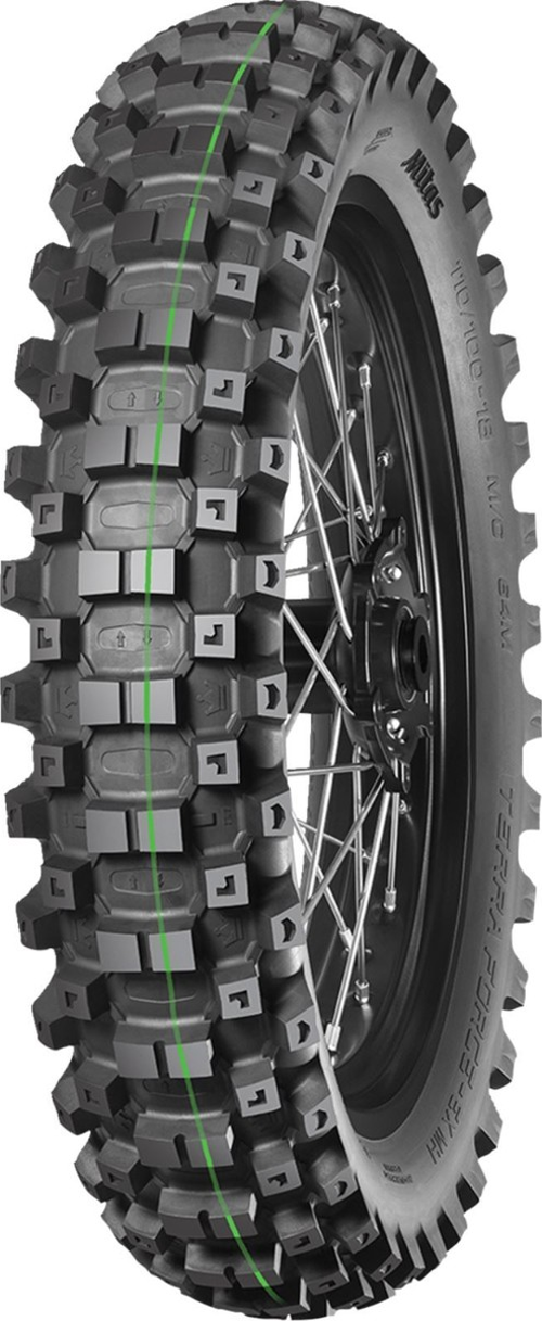 110/100-18 Mitas Terra Force-Ex Mh 64M Super Lıght Yeşil Çizgi Arka Lastik