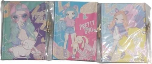 Günlük Defter Kiltli Hatıra Defteri Pretty Gırl Koklu 14X20Cm 144 Sayfa (Karışık Renk 1 Adet)
