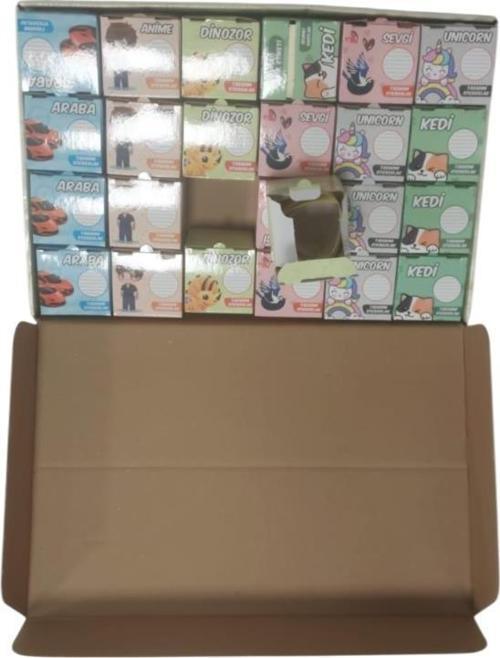 Rulo Okul Etiketi 5X5Cm (24 Lü Paket)