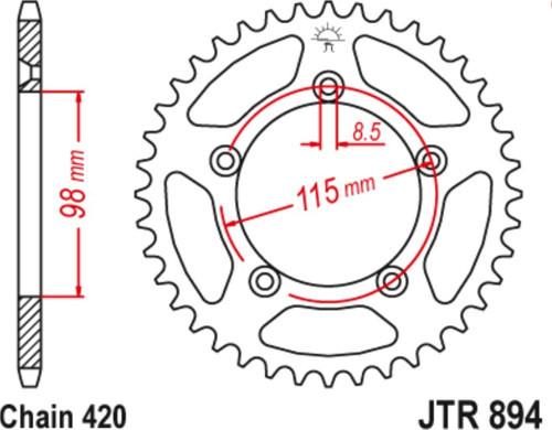 ARKA DİŞLİ JTR894-46