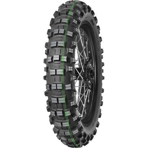 120/90-18 Mitas Terra Force-Ef 65M Super Soft Çift Yeşil Çizgi Arka Lastik