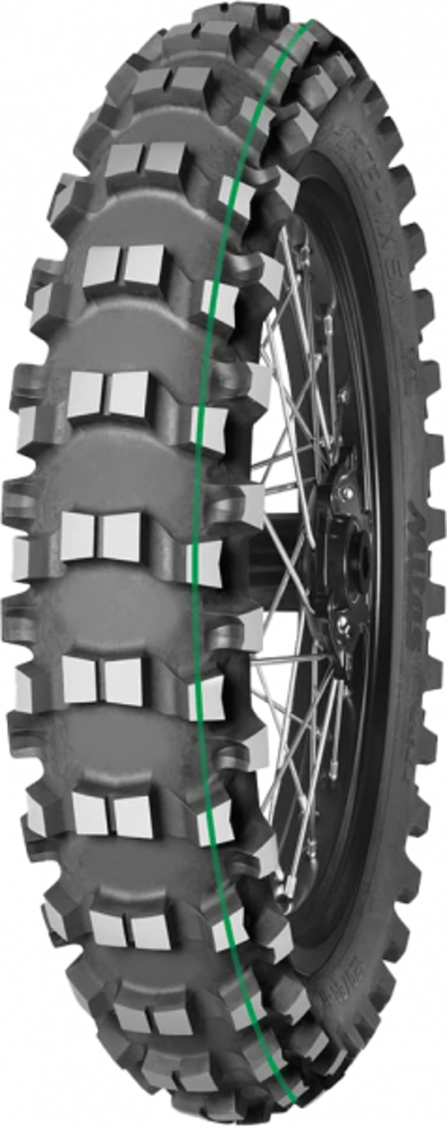 120/90-18 Mitas Terra Force-Ef 65R Super Lıght Yeşil Çizgi Arka Lastik