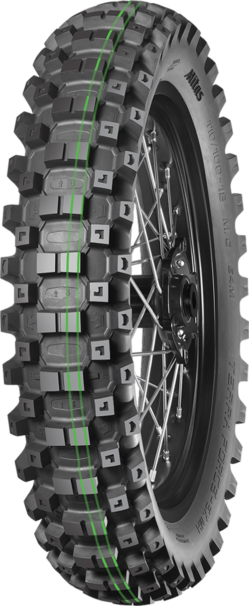90/100-16 Mitas Terra Force-Ex Mh 51M Super Soft Çift Yeşil Çizgi Arka Lastik