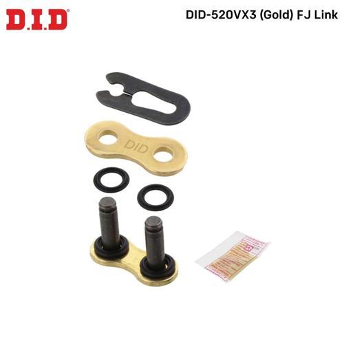 DID-520VX3 GOLD F J BİRLEŞTİRİCİ BAKLA YAMAHA YZF R25 250cc 2015-2024