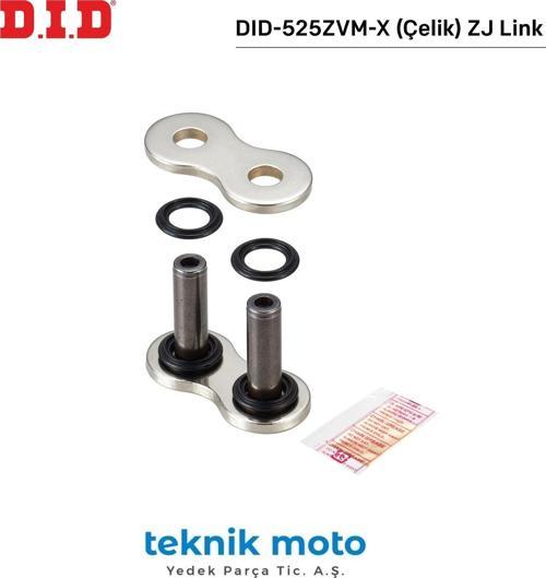 DID-525ZVM-X ÇELİK Z J BİRLEŞTİRİCİ BAKLA YAMAHA YZF R7 700cc 2022-2024