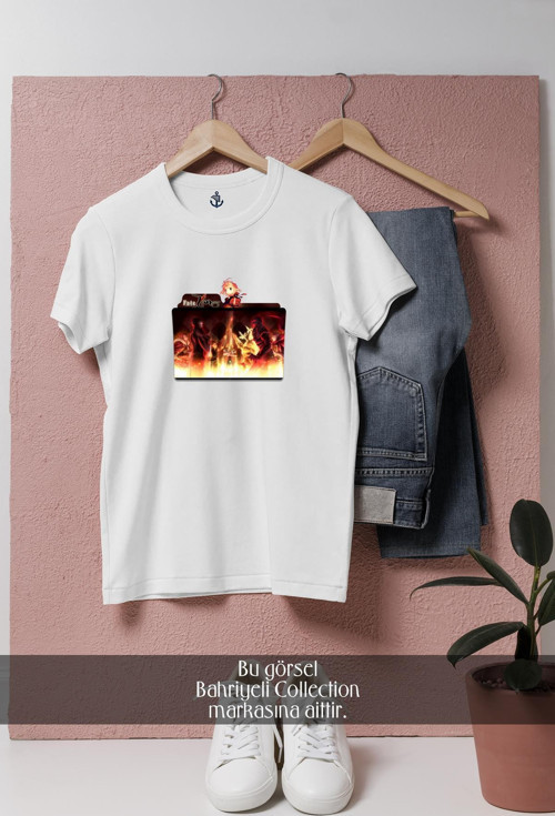Oversize Fate Zero V1 Anime Tasarımlı Unisex T-Shirt