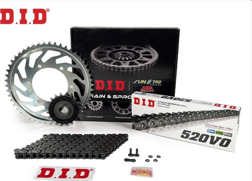 ZİNCİR DİŞLİ SETİ HONDA CRF 450 R 450cc ZİNCİR: DID-520 ORING-114 ÖN DİŞLİ: JT 13T ARKA DİŞLİ: SUNSTAR 49T 2019-2020
