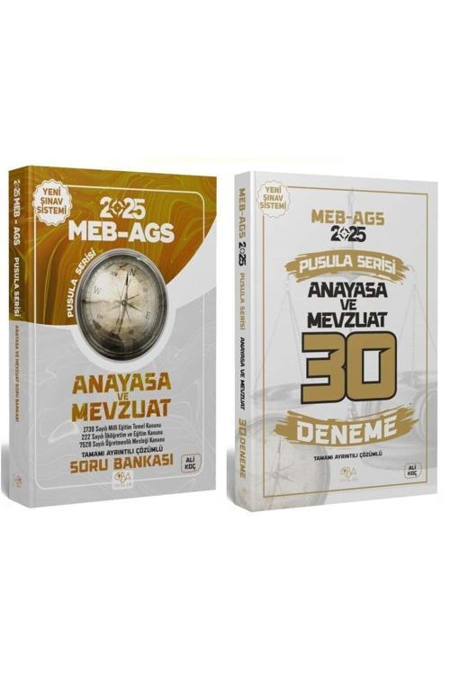 CBA Yayınları 2025 MEB-AGS Anayasa ve Mevzuat Soru Bankası + 30 Deneme 2 li Set - Ali Koç CBA Yayınl