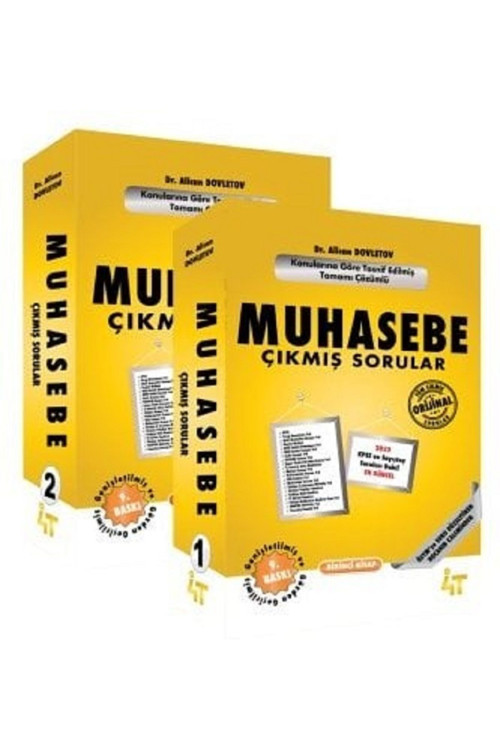 KPSS A Grubu Muhasebe Çıkmış Sorular 2 Kitap Set 9. Baskı - Alican Dovletov