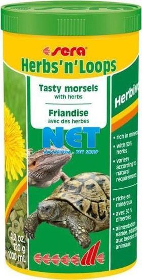 herbs n loops 1000 ml.  Orjinal kutusunda Kaplumbağa Yemi