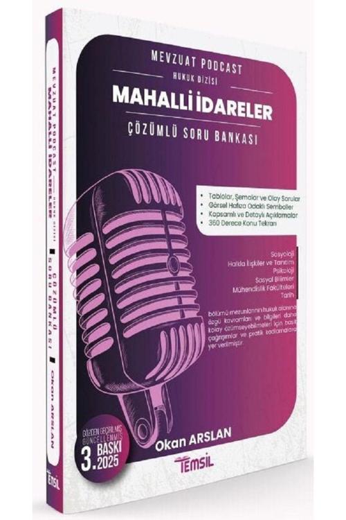 Temsil 2024-2025 Kaymakamlık Hakimlik KPSS A Grubu Mahalli İdareler Mevzuat Podcast Soru Bankası