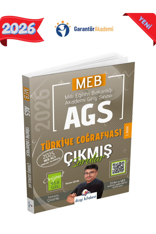 Dizgi Kitap 2026 Baskı MEB-AGS Türkiye Coğrafyası Çıkmış Sorular Çözümlü