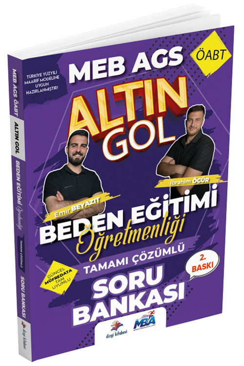 Dizgi Kitap ÖABT AGS Beden Eğitimi Öğretmenliği Altın Gol Soru Bankası