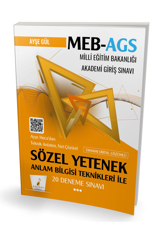 MEB - AGS Hazırlık Anlam Bilgisi Teknikleri ile Sözel Yetenek 20 Deneme Sınavı