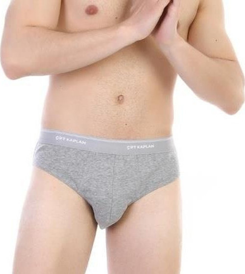 3 Adet Çift Kaplan Erkek Ribana Slip Külot 870