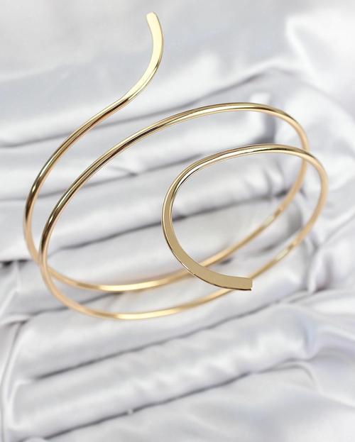 Pirinç Sarmal Model Gold Renk Pazu Bileklik