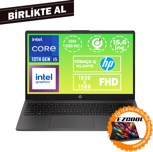 250 G10 i5-1334U 32GB 1TB SSD 15.6" FHD W11P + 15.6" Monitör 9G1E4ET 041