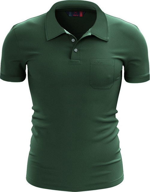 %100 Pamuk Cepli Polo T-Shirt Paratus Yeşil