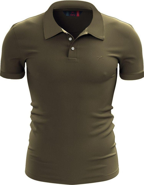 %100 Pamuk Büyük Beden Polo T-Shirt Ingens Haki