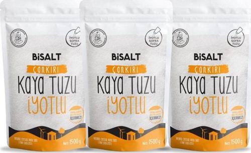 Çankırı Kaya Tuzu Ince Iyotlu 3 X 1500 G (3'Lü Avantaj Paketi)