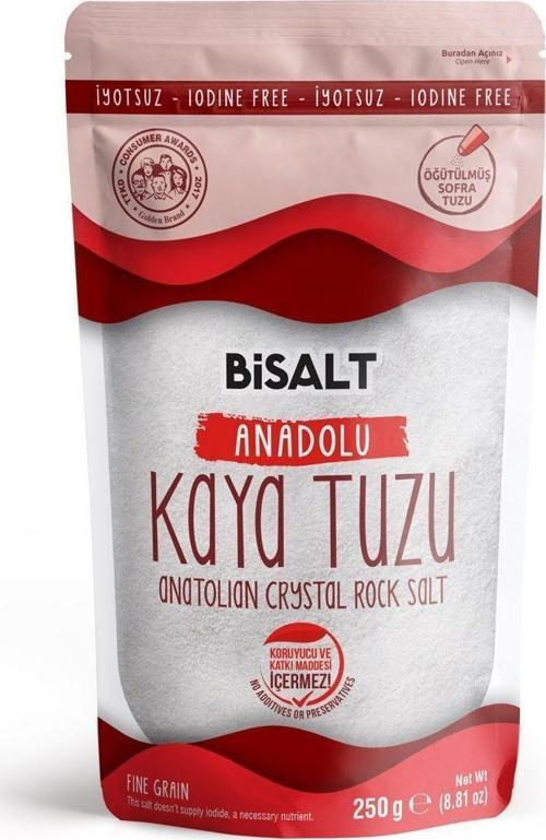 Anadolu Kaya Tuzu Ince Iyotsuz 250 G