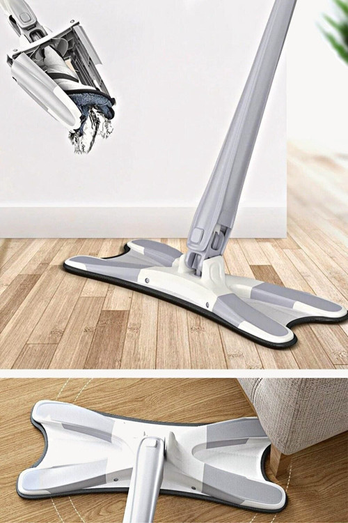 X Mop 360 Derece Dönen Kendine Sıkmalı Kurutmalı Pratik Mop Duvar Ve Cam Silme Aparatı