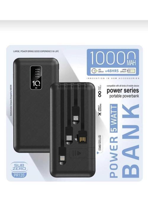 Subzero Pr120 10.000 Mah Kablolu Standlı Powerbank