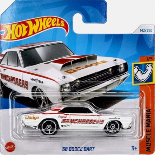 '68 Dodge Dart White Ramchargers Muscle Mania Short Card Htc57 2024