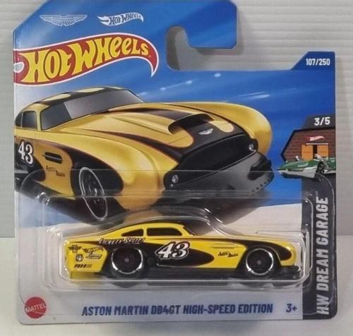 Aston Martin Db4 Gt High-Speed Edition Sarı Yarış Arabası 1:64 Ölçekli Model 3/5