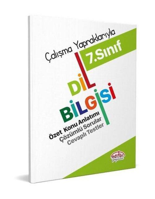 7.Sınıf Dil Bilgisi Özet Konu Anlatımı Çözümlü Sorular Cevaplı Testler - Çalışma Yapraklarıyla