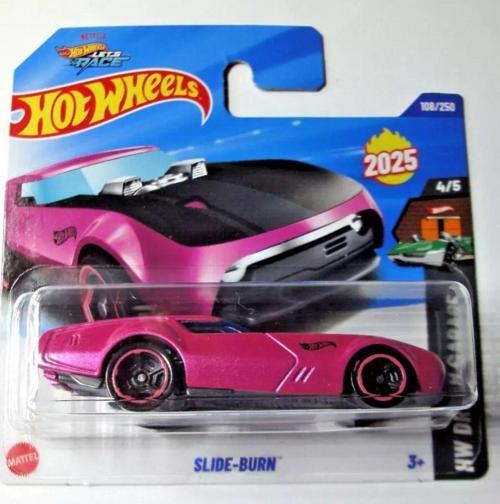 Slide-Burn Pembe Yarış Arabası (1:64 Ölçek, 2025 Model) 4/5